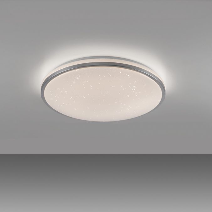 Paul Neuhaus LED Deckenleuchte D=49cm silber Sternenhimmeloptik dimmbar Speichern exportieren