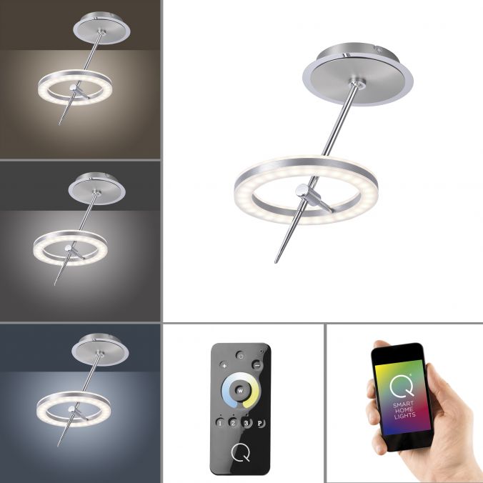 Paul Neuhaus Paul Neuhaus, Q-AMY, LED-Deckenleuchte, dimmbar, CCT, Smart Home (Auslauf) 2025