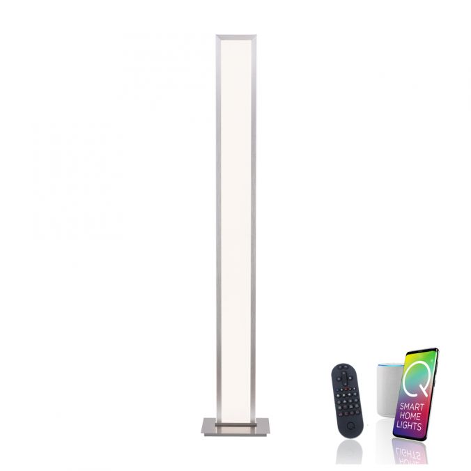 Paul Neuhaus Q-ROSA LED-Stehleuchte Smart-Home, Lichtfarbsteuerung inkl. Fernbedienung, Dimmbar, Memoryfunktion
