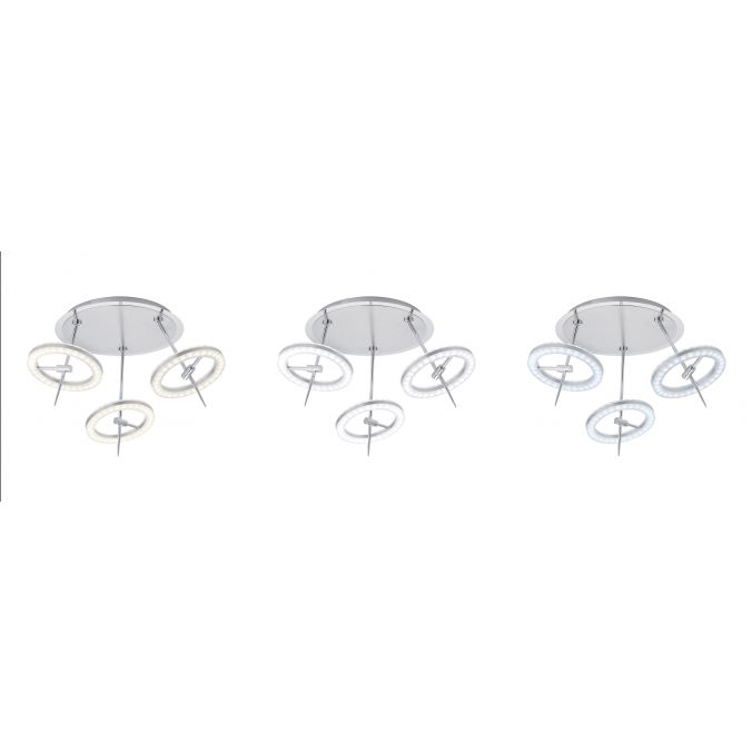 Paul Neuhaus Paul Neuhaus, Q-AMY, LED-Deckenleuchte, stahlfarben, Smart Home (Auslauf) Outlet