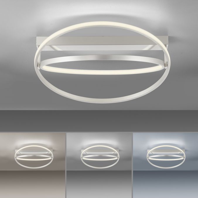 Paul Neuhaus Paul Neuhaus LED Deckenleuchte Q-BELUGA silber dimmbar Smart Home im Angebot