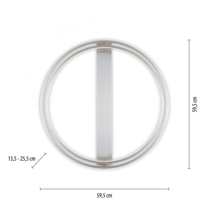 Paul Neuhaus Paul Neuhaus LED Deckenleuchte Q-BELUGA silber dimmbar Smart Home im Angebot