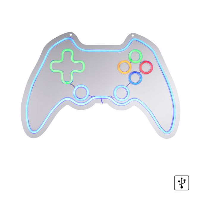 Paul Neuhaus LED Wandleuchte mehrfarbig Controller Gamepad USB Dekoration