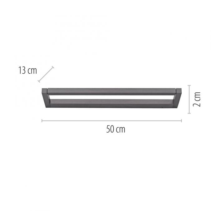 Paul Neuhaus Paul Neuhaus LED Wandleuchte PURE Puro grau eloxiert drehbar dimmbar Weihnachtsangebot