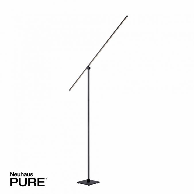 Paul Neuhaus Paul Neuhaus PURE GRAFO LED Stehleuchte schwarz Lesearm schwenkbar dimmbar