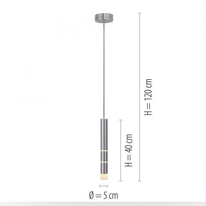 Paul Neuhaus Paul Neuhaus PURE VEGA LED Pendelleuchte aluminium 1 flammig mit Lichtmodi Jubiläumsangebot