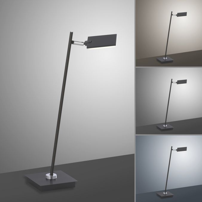 Paul Neuhaus Paul Neuhaus PURE MIRA LED Tischleuchte anthrazit dimmbar Schreibtischlampe Top Angebot