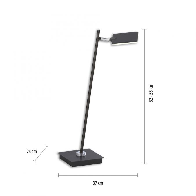 Paul Neuhaus Paul Neuhaus PURE MIRA LED Tischleuchte anthrazit dimmbar Schreibtischlampe Top Angebot