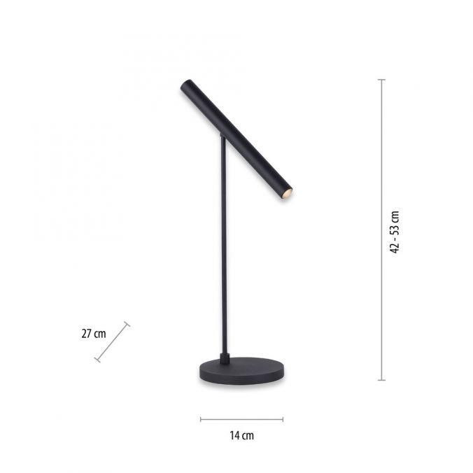 Paul Neuhaus Paul Neuhaus PURE TITUA LED Tischleuchte schwarz dimmbar dimmbar schwenkbar Online Outlet