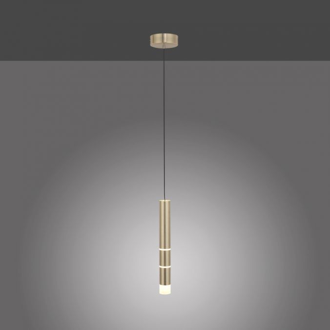 Paul Neuhaus Paul Neuhaus PURE VEGA LED Pendelleuchte messing matt 1 flammig Lichtmodi Zeitlich begrenztes Angebot