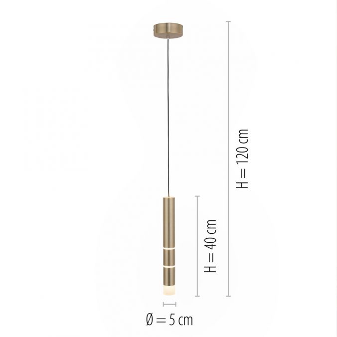 Paul Neuhaus Paul Neuhaus PURE VEGA LED Pendelleuchte messing matt 1 flammig Lichtmodi Zeitlich begrenztes Angebot
