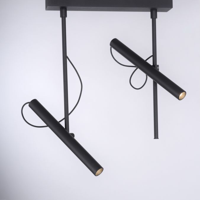 Paul Neuhaus Paul Neuhaus PURE TUTUA LED Deckenleuchte 2 flammig schwarz drehbar Exklusive Angebote