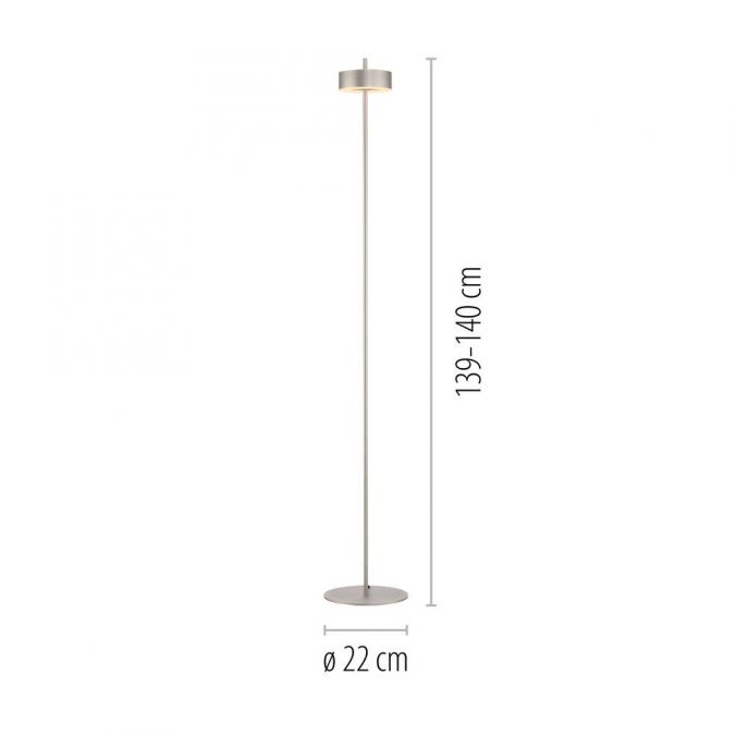 Paul Neuhaus Paul Neuhaus LED Stehleuchte Q-ROTATE aluminium Smarthome App Blitzangebot