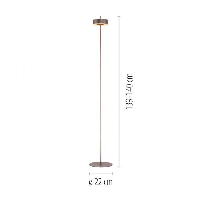 Paul Neuhaus Paul Neuhaus LED Stehleuchte Q-ROTATE dark-metal brown Smarthome Große Rabatte