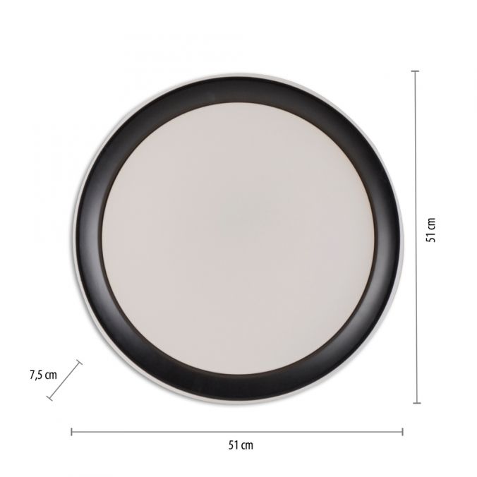 Paul Neuhaus LED Deckenleuchte, rund, schwarz, Smart Home, Farbwechselmodus, dimmbar Neuheiten
