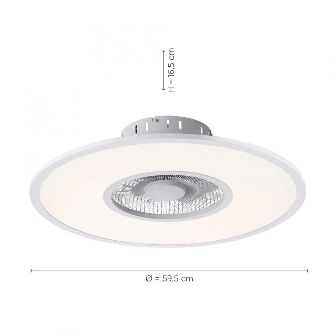 Paul Neuhaus LED Deckenventilator mit Licht , modern, weiß, verdeckte Flügel Saisonale Angebote