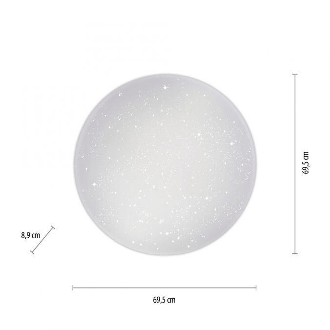 Paul Neuhaus LED Deckenleuchte, weiß, Sternenhimmel-Optik, rund, dimmbar, Sonderangebote