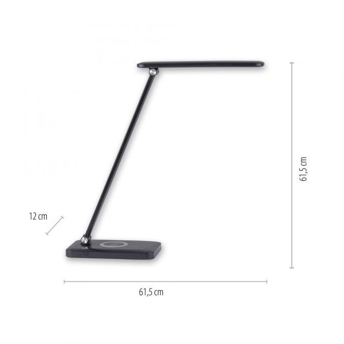 Paul Neuhaus LED Tischleuchte, schwarz, QI-Ladefunktion, Touchdimmer, CCT JETZT KAUFEN