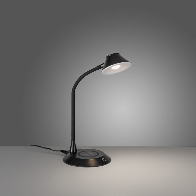 Paul Neuhaus LED Tischleuchte schwarz Handy Ladefunktion Touchdimmer verstellbar Neueste Stile