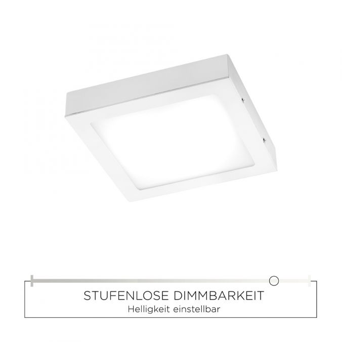 Paul Neuhaus LED-Einbauleuchte in weiß und quadratisch inkl. Dimmfunktion leuchtet blendfrei Zeitbegrenzte Promotion