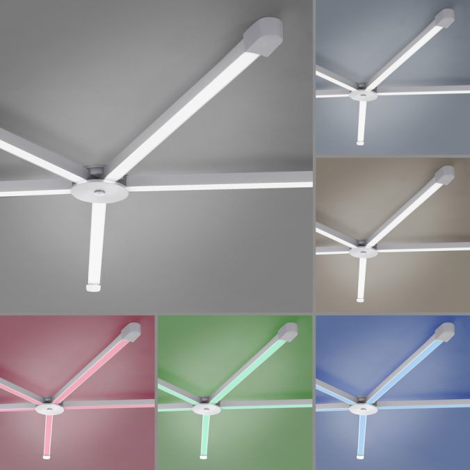 Paul Neuhaus Paul Neuhaus, Q-SPIDER, LED-Deckenleuchte, Starter-Set, dimmbar, Smart Home Discount Store für neue Produkte