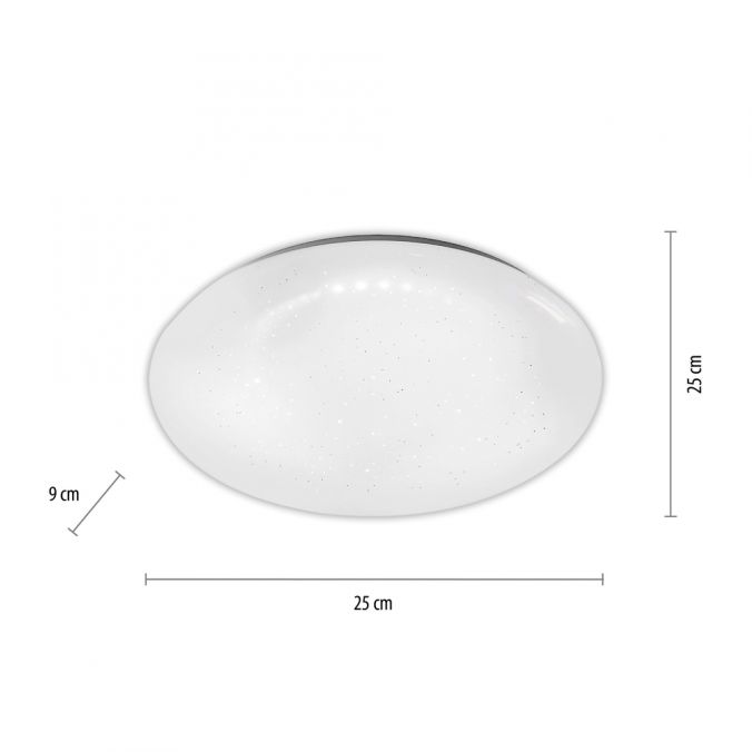 Paul Neuhaus LED-Deckenleuchte, weiß, rund, Sternenoptik, warmweiß Verkauf