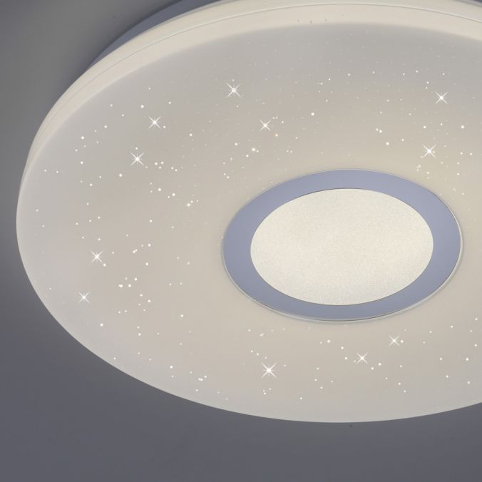 Paul Neuhaus LED-Deckenleuchte, rund, Ø 41,6cm, Sternenhimmeldekor, dimmbar Angebote