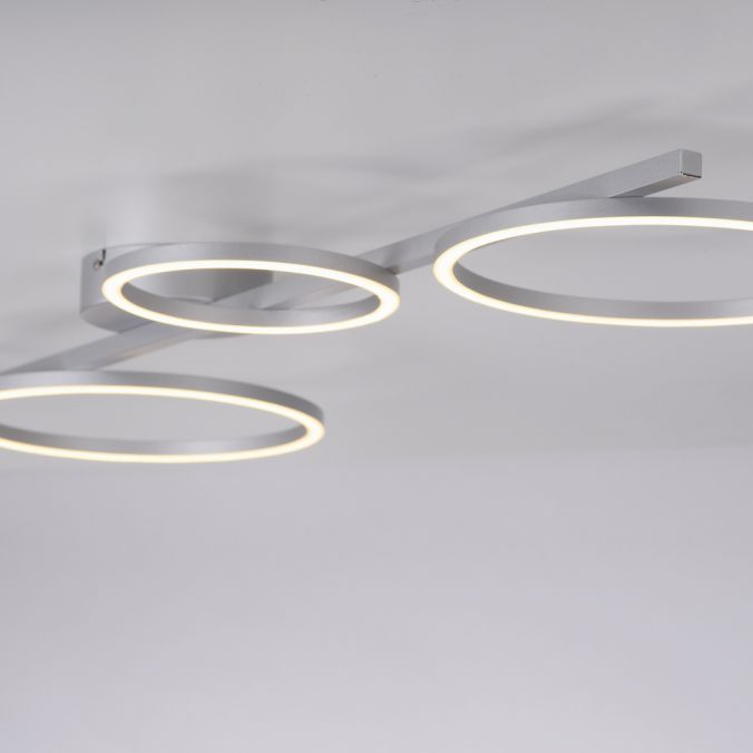 Paul Neuhaus LED Deckenleuchte silber dimmbar in 3 Stufen Ringform Memoryfunktion im Angebot