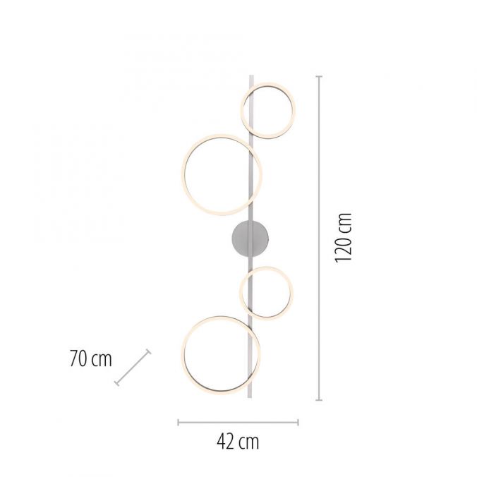 Paul Neuhaus LED Deckenleuchte silber dimmbar in 3 Stufen Ringform Memoryfunktion im Angebot
