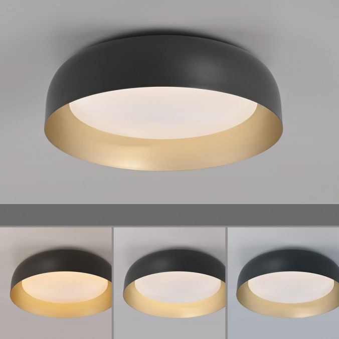 Paul Neuhaus LED Deckenleuchte D=40 schwarz dimmbar per Fernbedienung CCT Günstiger Verkauf