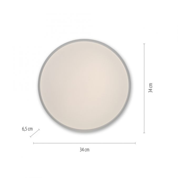 Paul Neuhaus LED Deckenleuchte, weiß, warmweiß, dimmbar, 3000 K, rund Kostenloser Versand