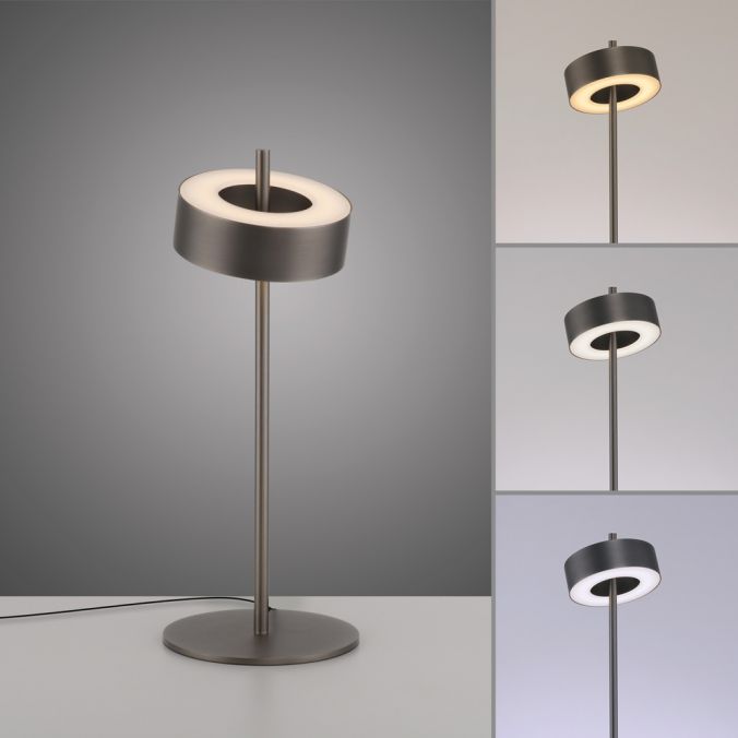 Paul Neuhaus Paul Neuhaus LED Tischleuchte Q-ROTATE dark-metal brown Smarthome Versandkostenfrei