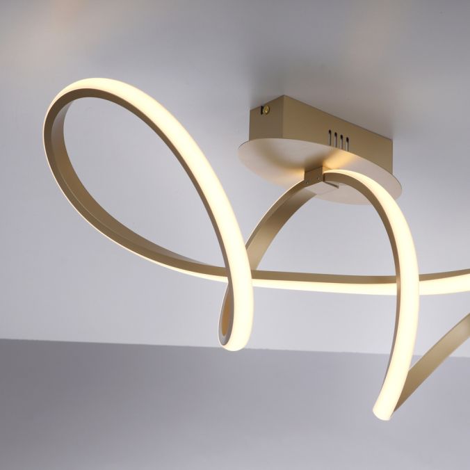 Paul Neuhaus LED-Deckenleuchte, messing-matt, dimmbar, IP20, Innenleuchte Valentinstagsangebot