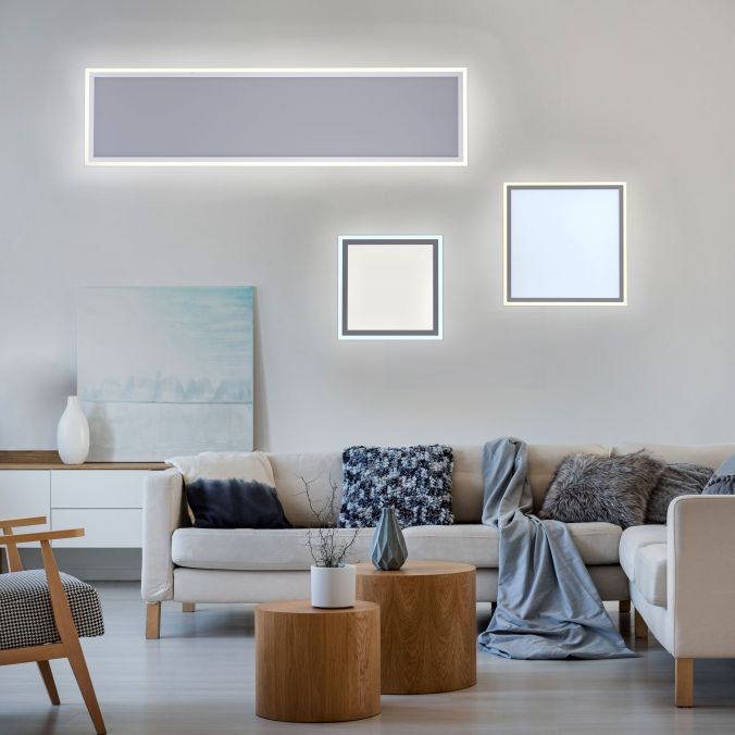Paul Neuhaus LED Panel, zus.Rahmenlicht, weiß, 45x45cm, Fernbedienung, getr.schaltbar Top Angebot