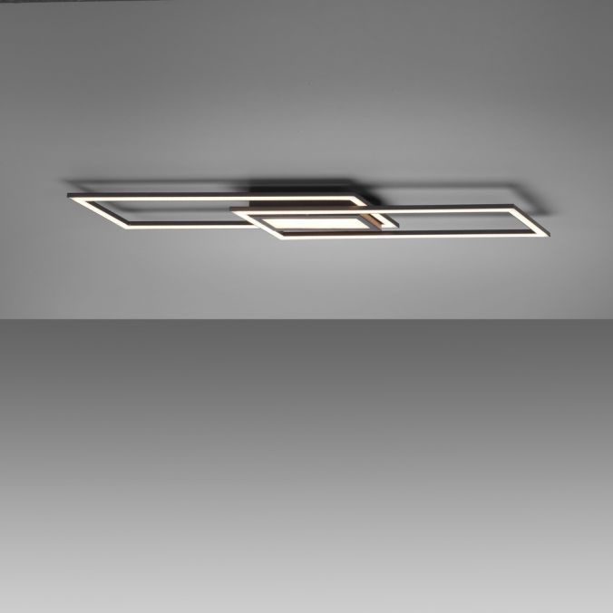 Paul Neuhaus LED Deckenleuchte 100x17,9cm schwarz flach Memoryfunktion schlichtes Panel Online Outlet