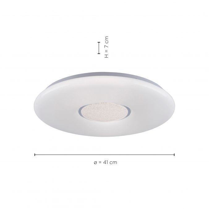 Paul Neuhaus LED-Deckenleuchte, rund, dimmbar, chrom, Farbtemperatursteuerung, modern Exklusive Angebote