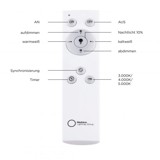Paul Neuhaus LED-Deckenleuchte, rund, dimmbar, chrom, Farbtemperatursteuerung, modern Exklusive Angebote