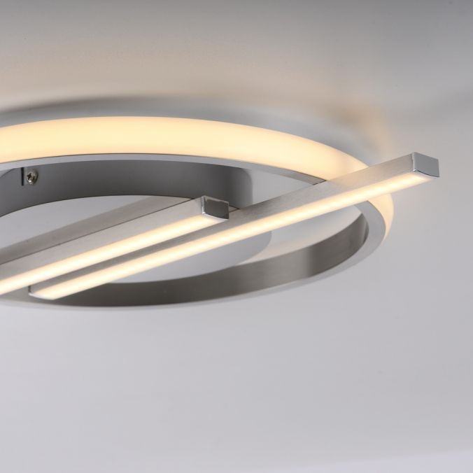 Paul Neuhaus LED Deckenleuchte silber Simply Dimm Technik Memoryfunktion Räumungsverkauf