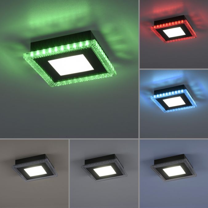 Paul Neuhaus LED Deckenleuchte schwarz RGB Farbmodus CCT dimmbar steuerbar Neueste Stile