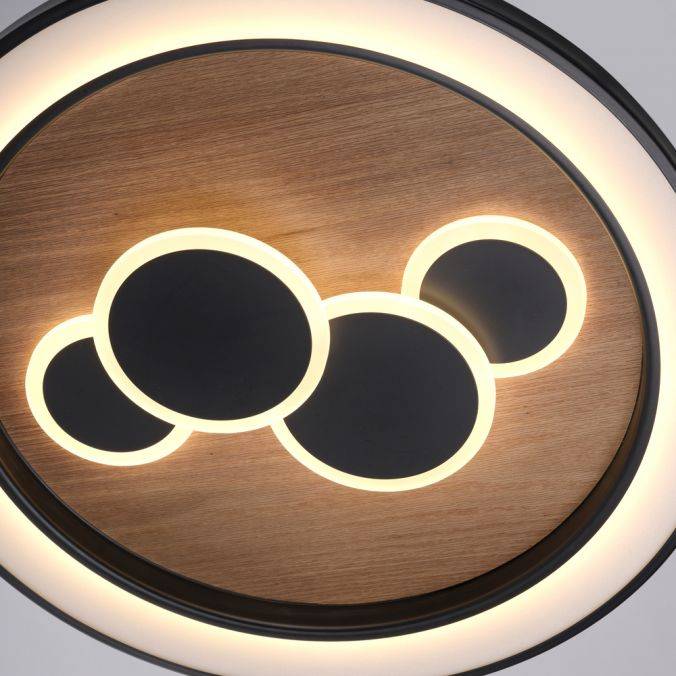 Paul Neuhaus LED Deckenleuchte rund Holz Natur Eiche Serienschaltung steuerbar Bis zu 65% Rabatt