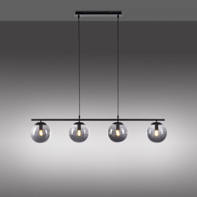 Paul Neuhaus LED Deckenleuchte, schwarz, schlicht, zeitlos, 4 flammige Deckenlampe Nur für heute