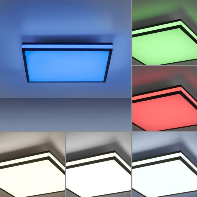 Paul Neuhaus LED Deckenleuchte 45x45 schwarz quadratisch RGB Dreamcolor dimmbar Panel Vierteljährliche Förderung