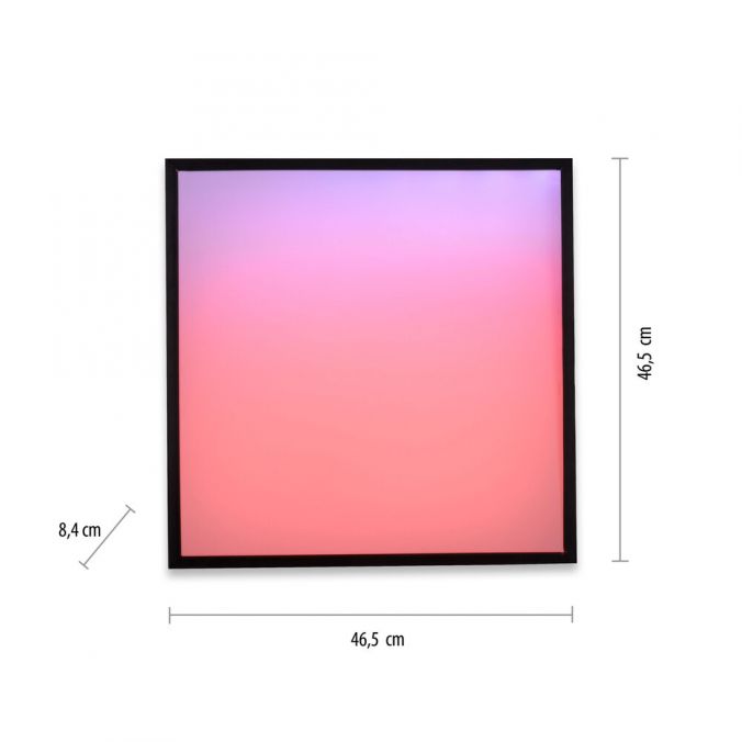Paul Neuhaus LED Deckenleuchte 45x45 schwarz quadratisch RGB Dreamcolor dimmbar Panel Vierteljährliche Förderung