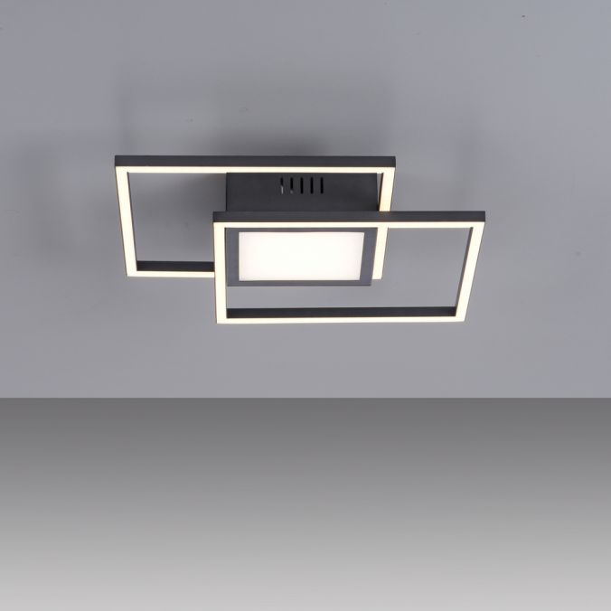 Paul Neuhaus LED Deckenleuchte schwarz quadratisch modern steuerbar Innenlampe Super Rabatt