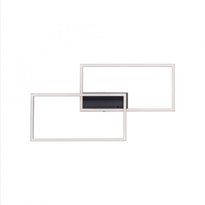 Paul Neuhaus LED Deckenleuchte, schwarz, modern, Farbsteuerung, dimmbar, Fernbedienung Riesige Rabatte