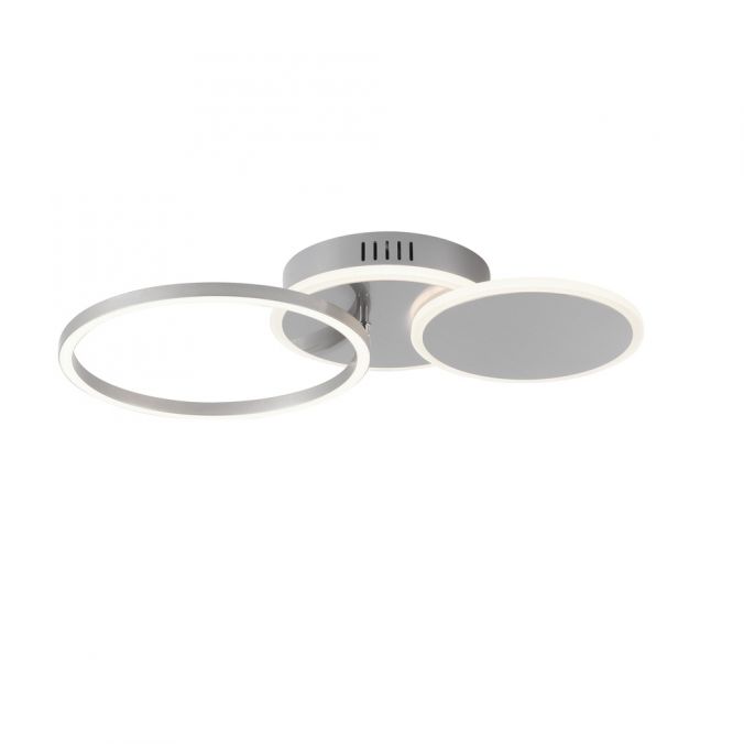 Paul Neuhaus LED Deckenleuchte silber rund schlicht warmweiß Licht Begrenzt auf 3 Tage