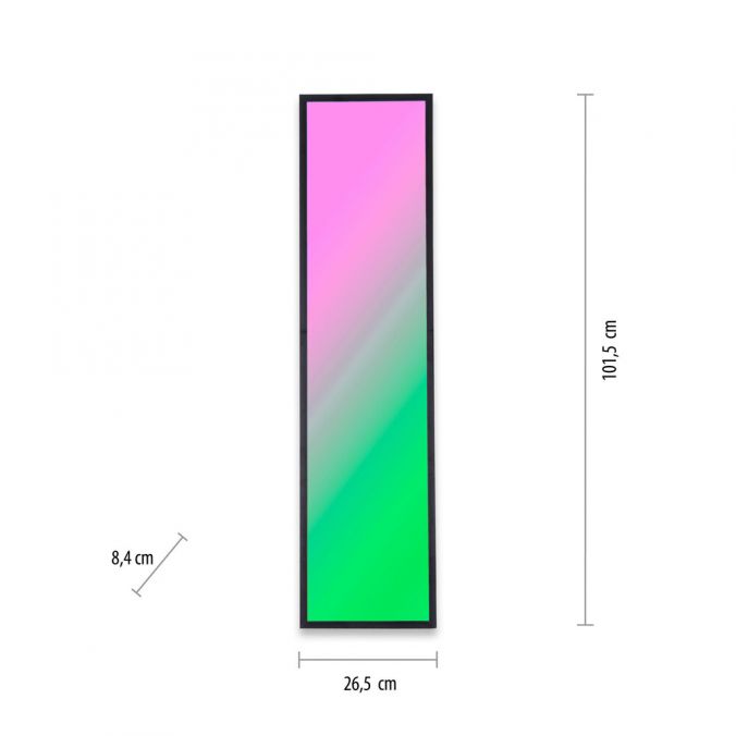 Paul Neuhaus LED Deckenleuchte 100x25cm schwarz rechteckig RGB Dreamcolor dimmbar Panel Black Friday Preise