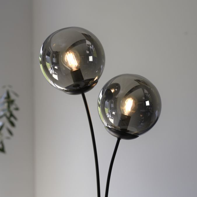 Paul Neuhaus LED Tischleuchte, schwarz, schlicht, Schnurschalter, 2 flammige Tischlampe Rabatte dieses Monats