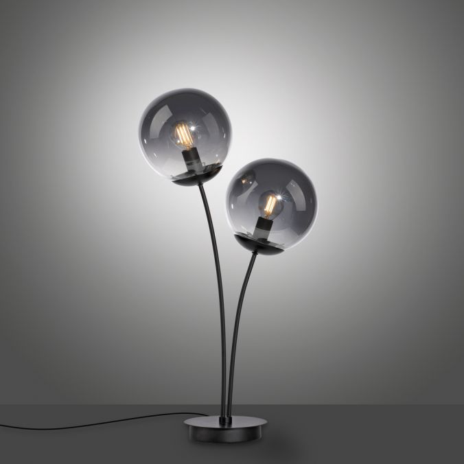 Paul Neuhaus LED Tischleuchte, schwarz, schlicht, Schnurschalter, 2 flammige Tischlampe Rabatte dieses Monats