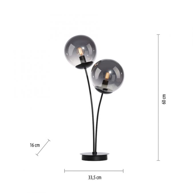 Paul Neuhaus LED Tischleuchte, schwarz, schlicht, Schnurschalter, 2 flammige Tischlampe Rabatte dieses Monats